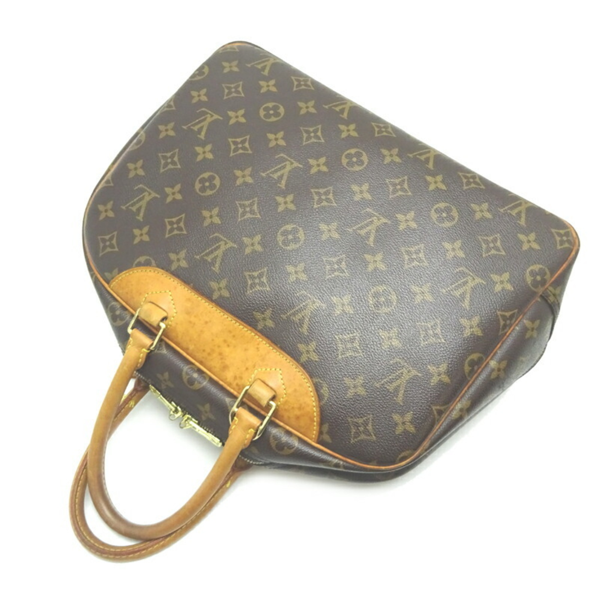 Louis Vuitton Deauville Serial Number Unclear Women's Boston Bag M47270 Monogram Brown