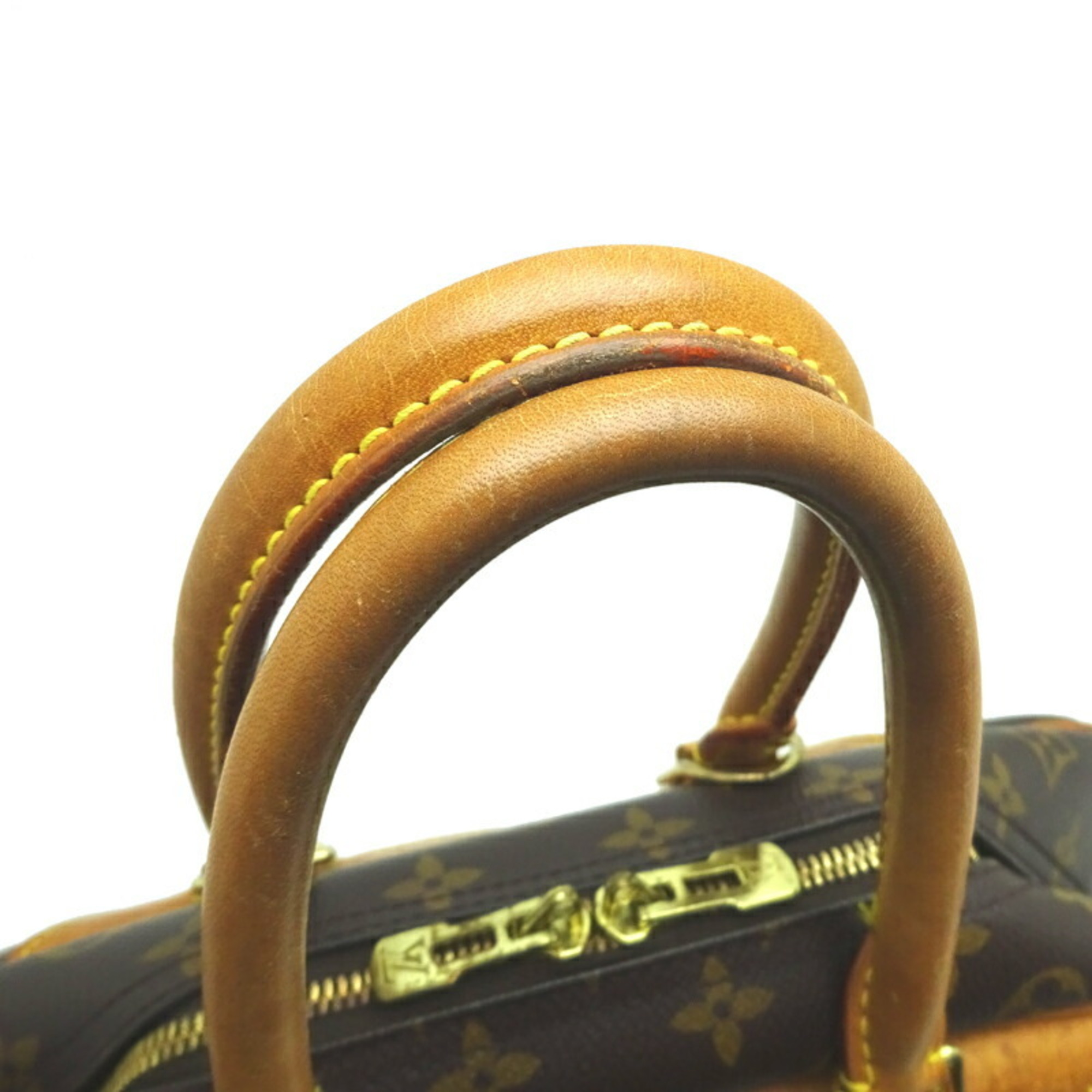 Louis Vuitton Deauville Serial Number Unclear Women's Boston Bag M47270 Monogram Brown