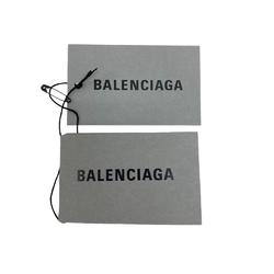 BALENCIAGA 339933 Navy Cabas Handbag White Unisex Z0006140