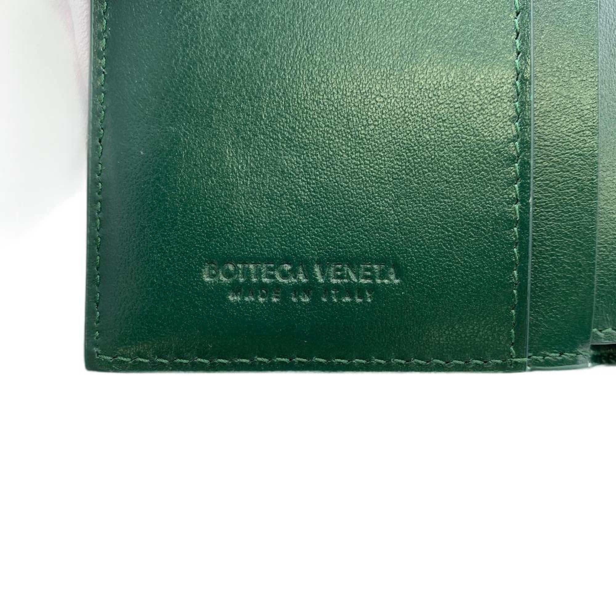 Bottega Veneta BOTTEGAVENETA Coin Cassette Bi-fold Wallet Green Men's Z0005996