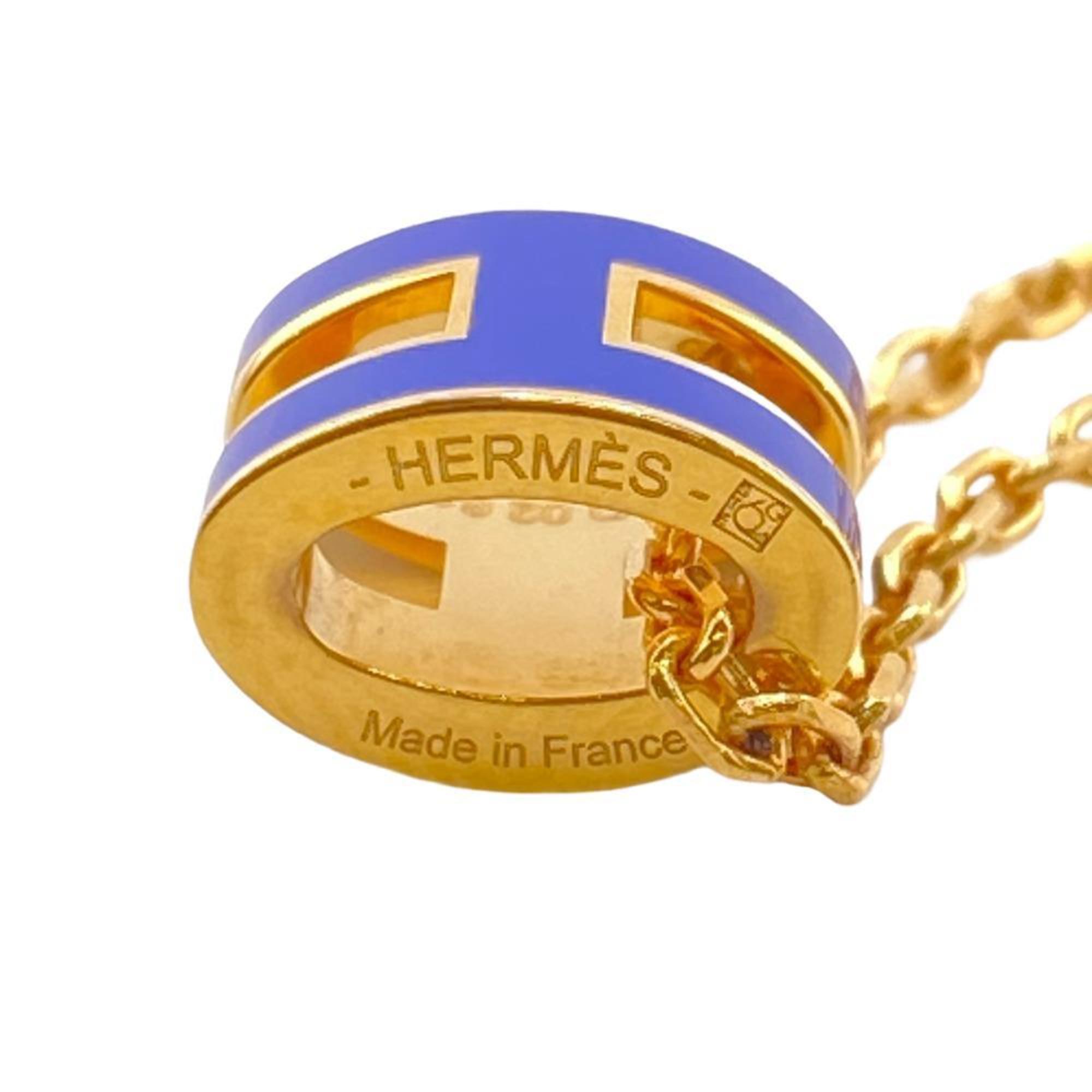 HERMES Pop Ash Necklace Blue Women's Z0005946