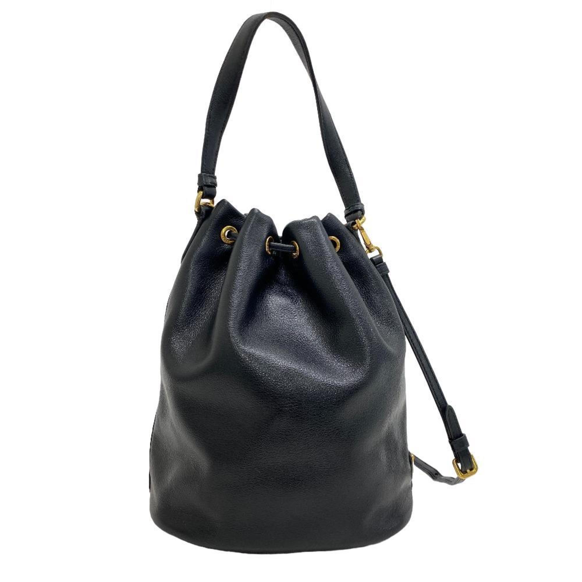 PRADA Prada Hand Shoulder Bag Handbag Black Women's Z0006047