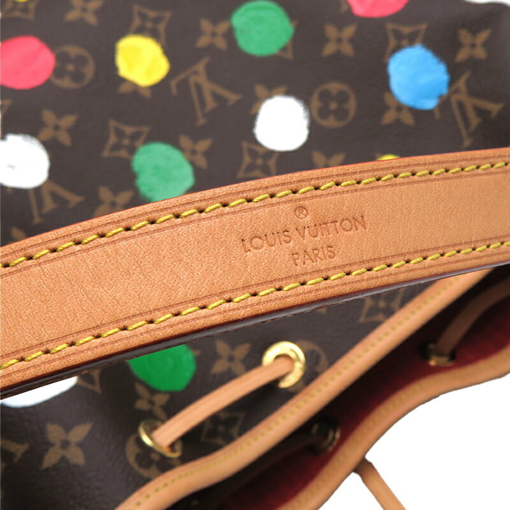 Louis Vuitton Noe Painted Dot Yayoi Kusama Women's Shoulder Bag M46394 Monogram Multicolor
