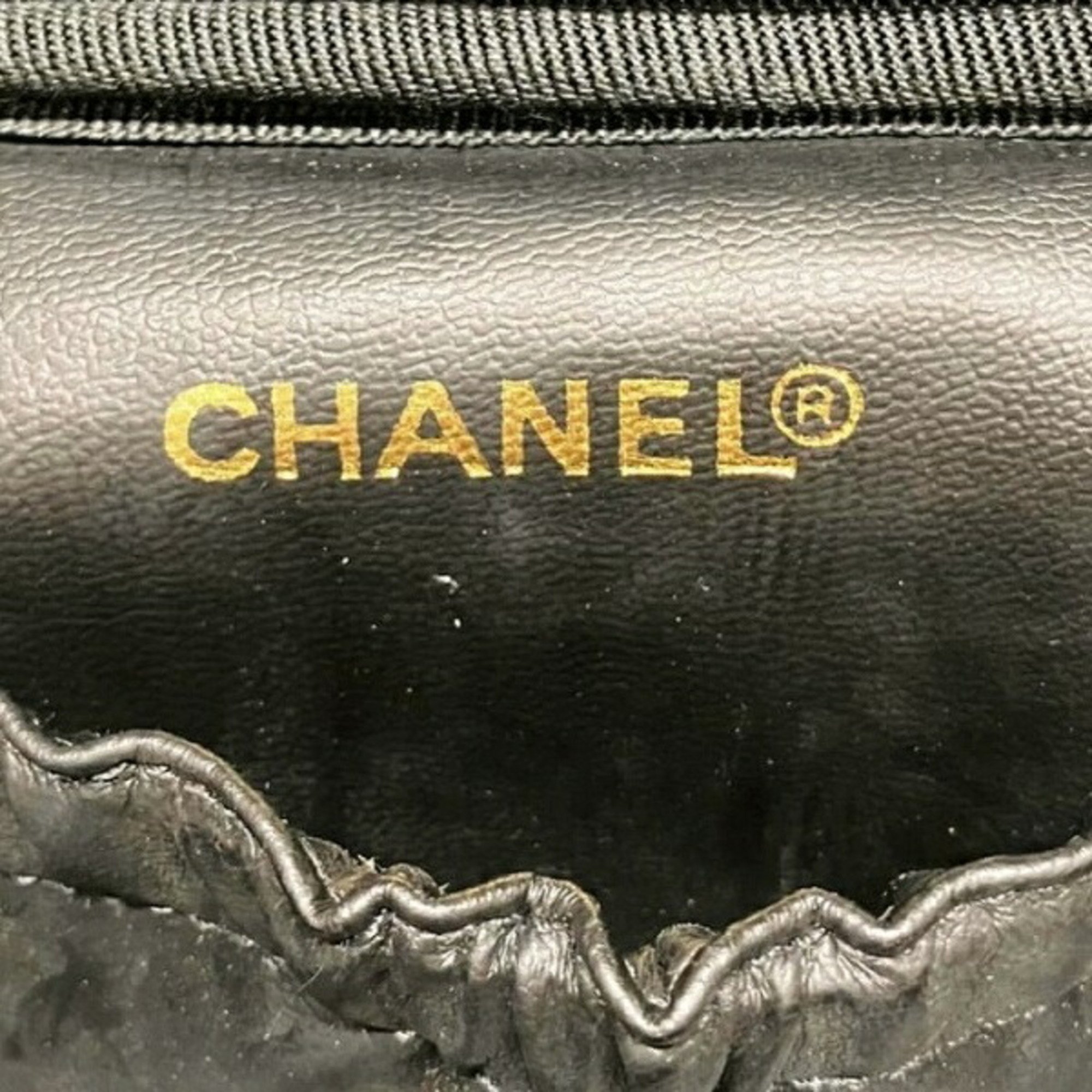 CHANEL Vanity Enamel Pouch Bag Handbag for Women