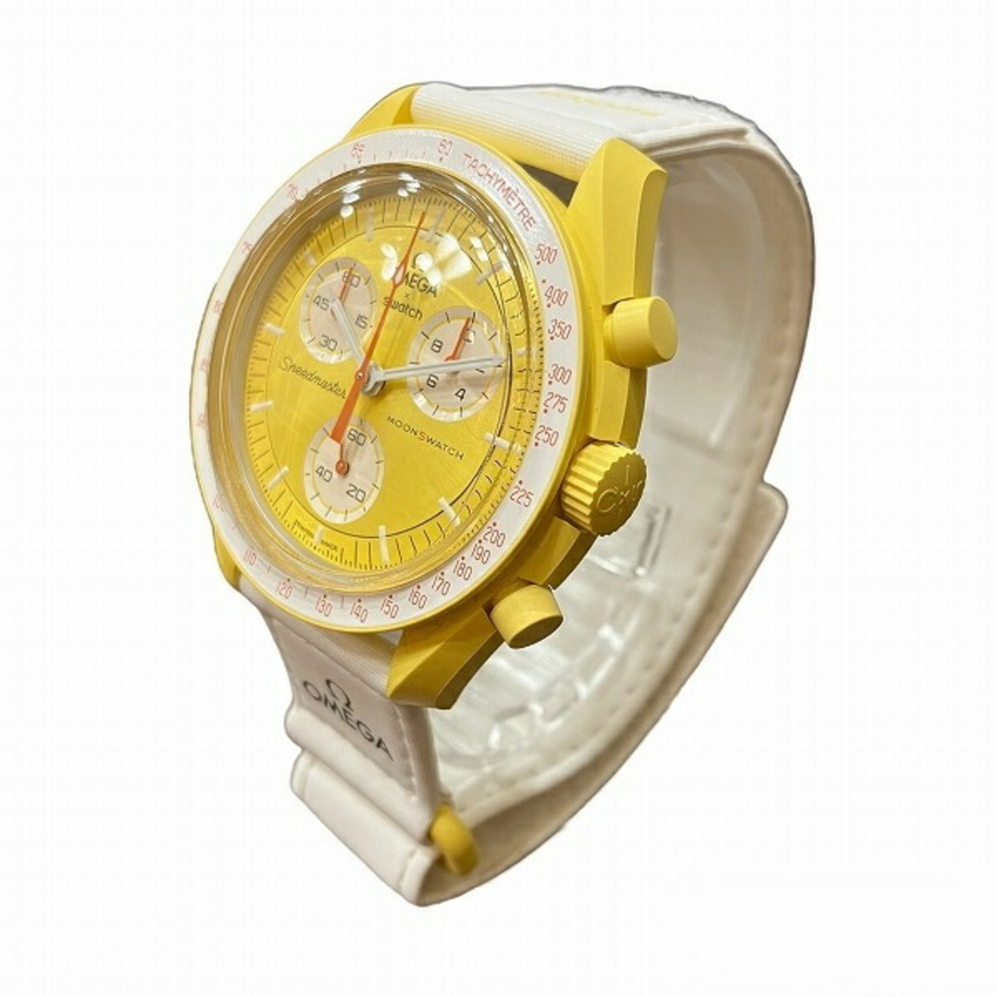 Omega x Swatch SO33J100 Quartz MoonSwatch Mission to the Sun Watch Men's Wristwatch