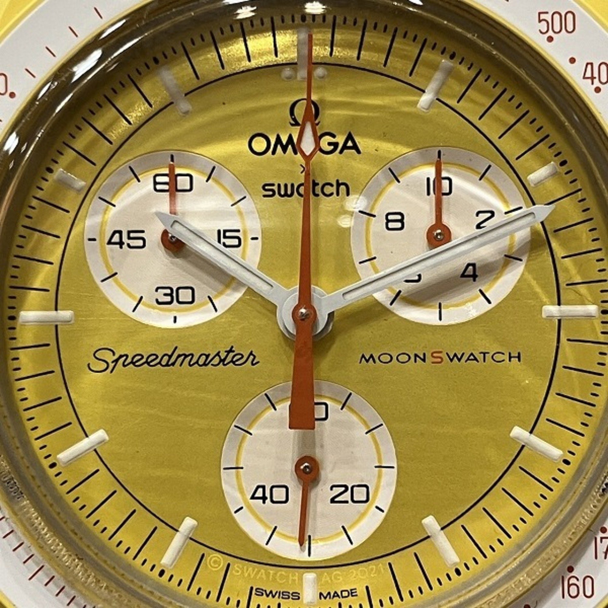 Omega x Swatch SO33J100 Quartz MoonSwatch Mission to the Sun Watch Men's Wristwatch