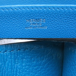 Hermes Arzan 25 B stamp 2023 women's shoulder bag Evercolor Blue Zanzibar