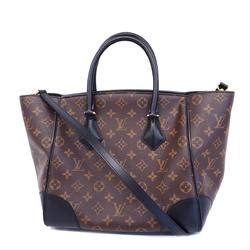 Louis Vuitton Handbag Monogram Macassar Phoenix MM M41542 Brown Noir Ladies
