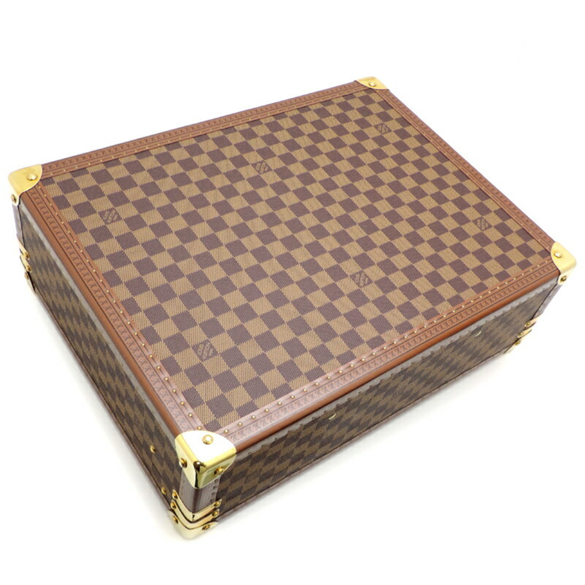 Louis Vuitton Cotteville 45 100th Anniversary Limited Edition Women's and Men's Trunk N21341 Damier Ebene