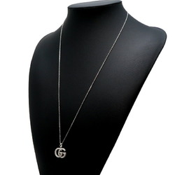Gucci GG Running Diamond Women's Necklace 750 White Gold