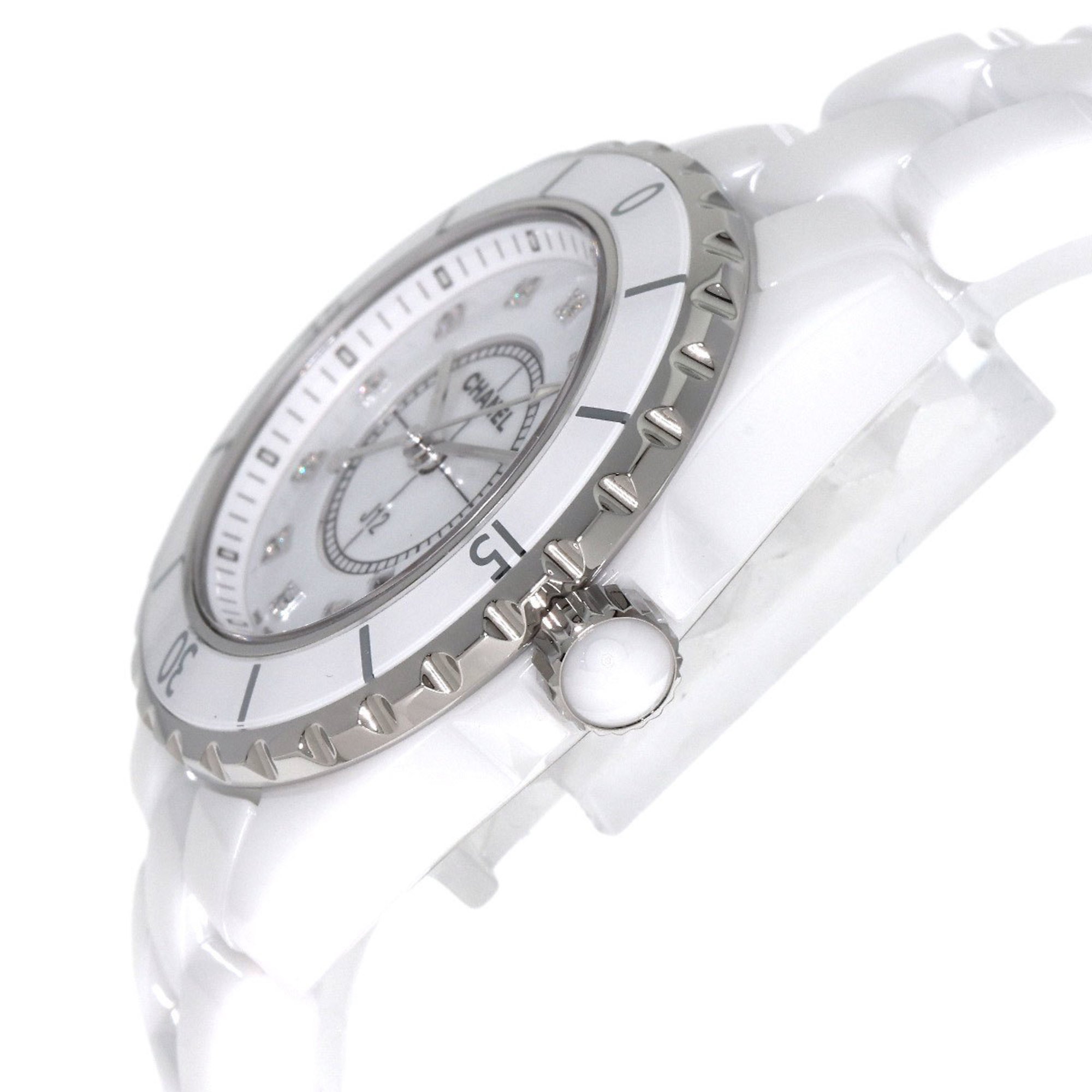 Chanel H1628 J12 33mm 12P Diamond Watch Ceramic/Ceramic Ladies CHANEL
