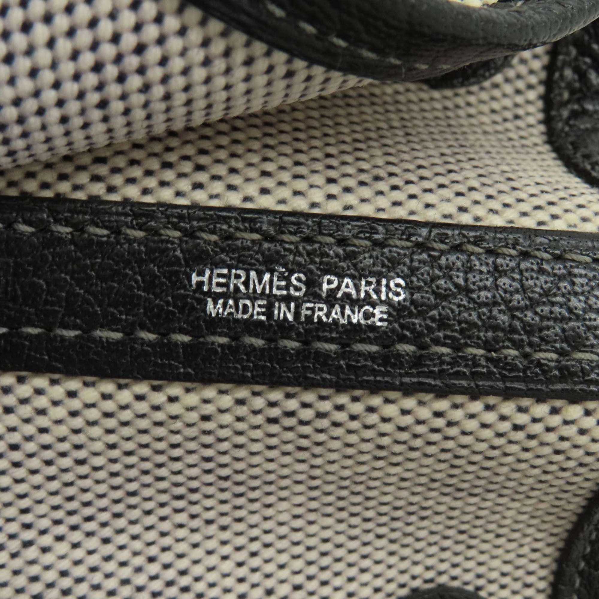 Hermes Garden PM Handbag Canvas Women's HERMES