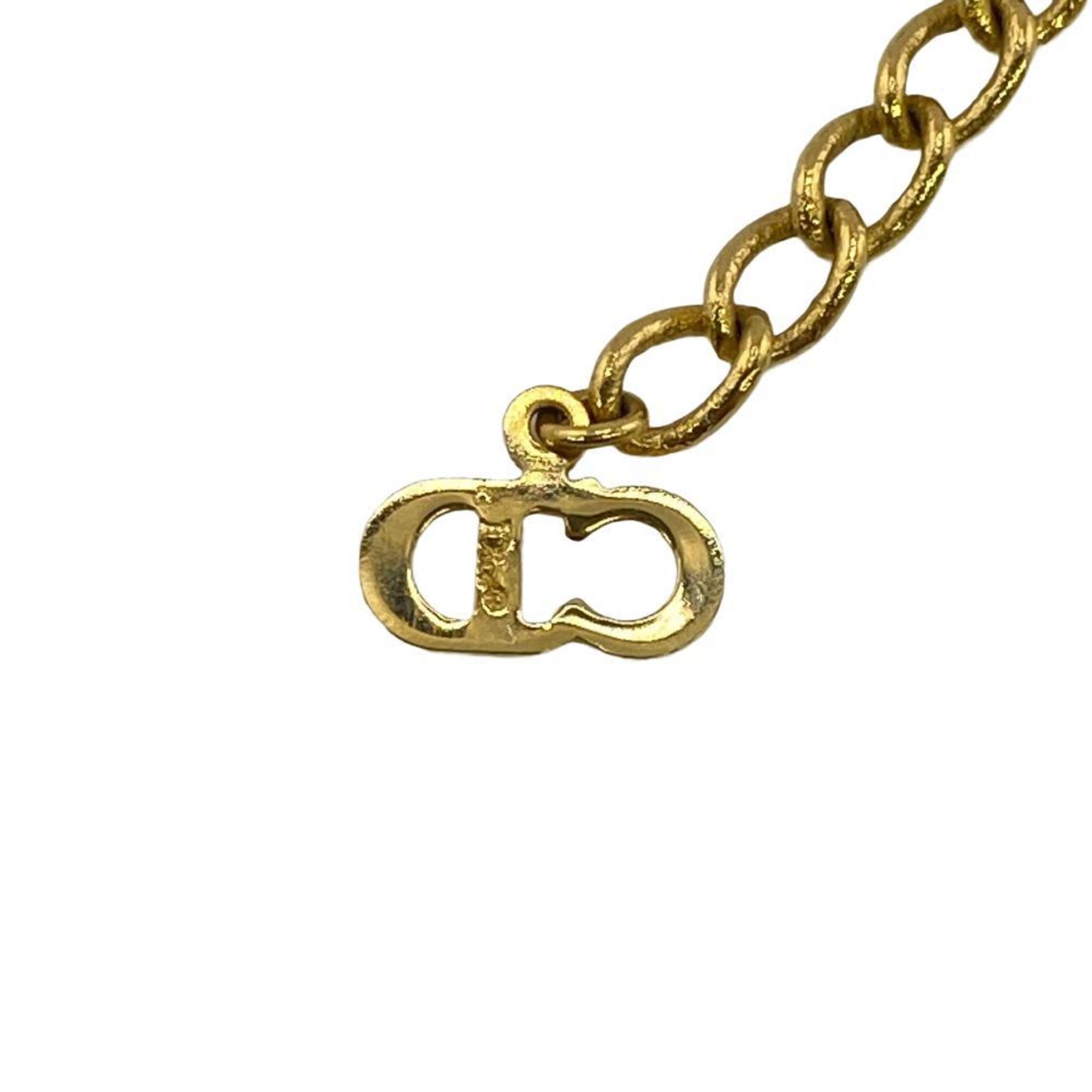 Christian Dior Dior CD Necklace Gold Women's Z0005661