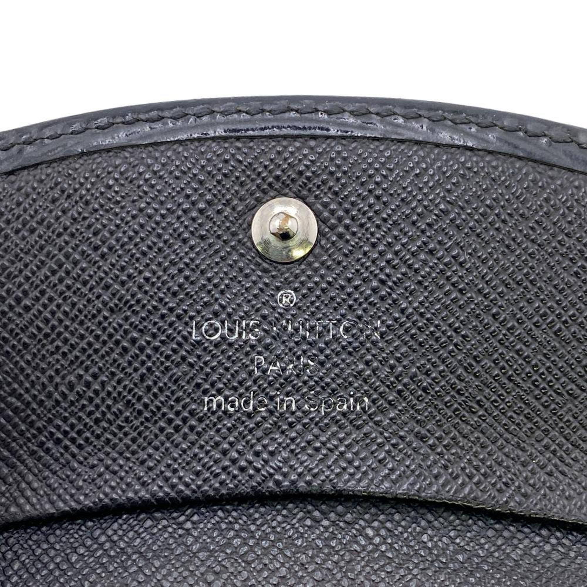 LOUIS VUITTON M63412 Porte Monnaie Sanpur Epi Coin Case Black Men's Z0006156