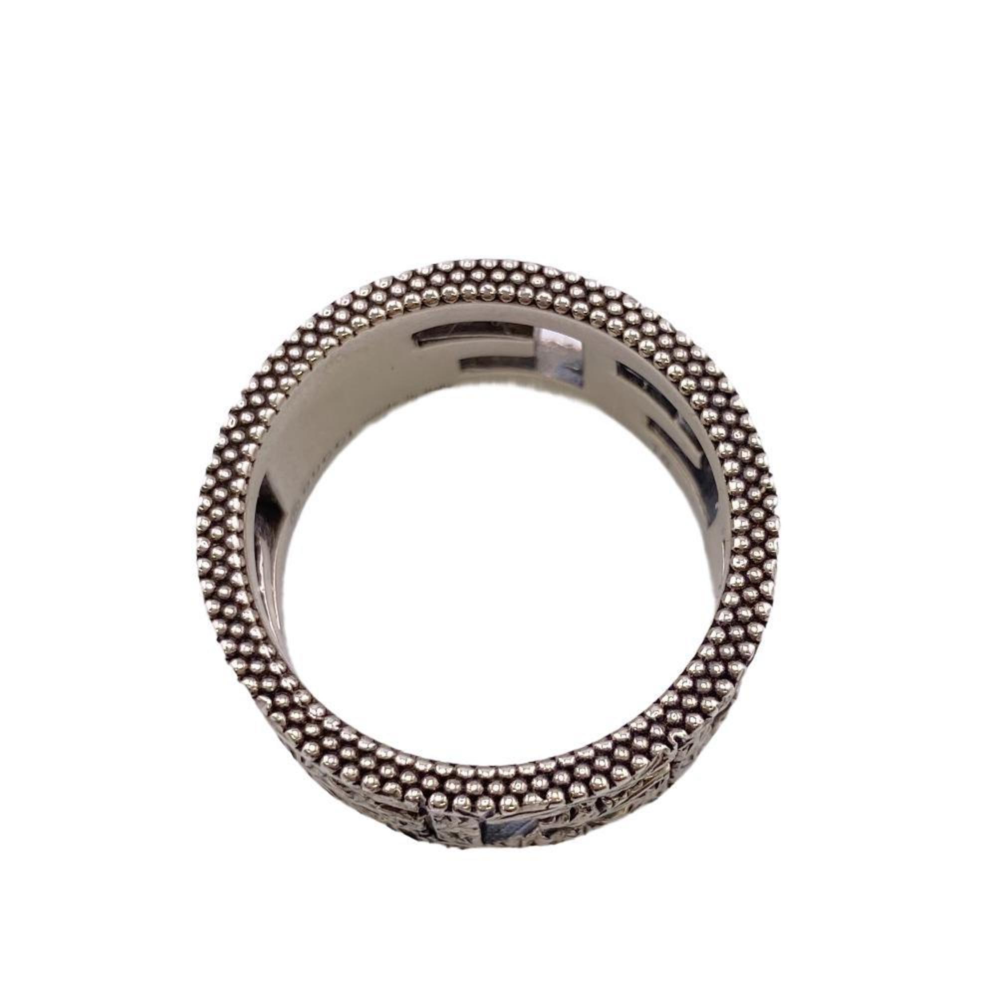 GUCCI Gucci Square G Arabesque Ring Silver Men's Z0005870
