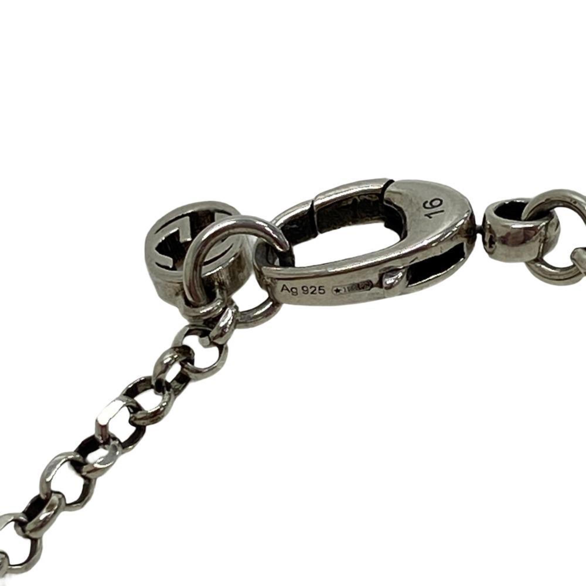 GUCCI Arabesque 16 925 6.9g Double G Key Bracelet Silver Unisex Z0005979