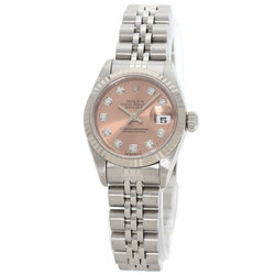 Rolex 69174G Datejust 10P Diamond Watch Stainless Steel/SS/SSxK18WG Ladies ROLEX