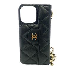 CHANEL Chanel Matelasse Mobile Case Black Women's Z0005867