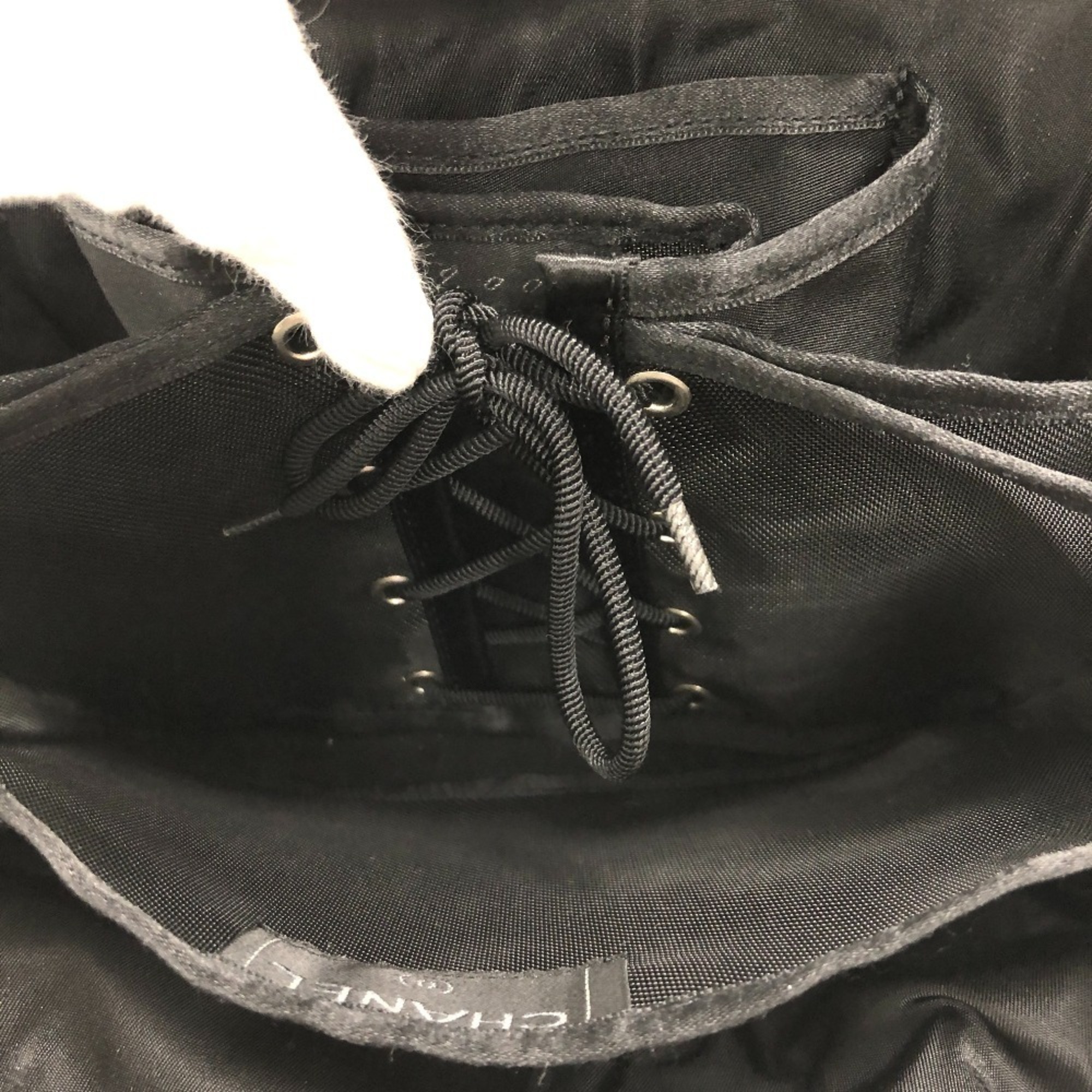 CHANEL Chanel Hip Bag Shoulder Coco Mark Handbag Black Women's Z0005833