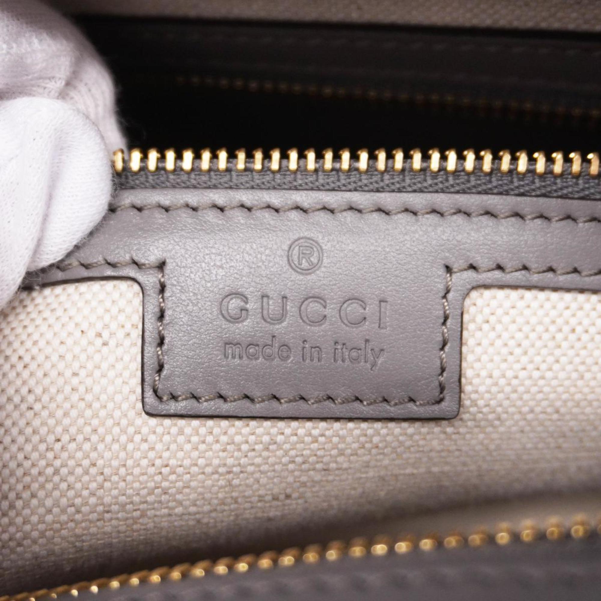 Gucci handbag GG Matelasse 702242 leather grey ladies