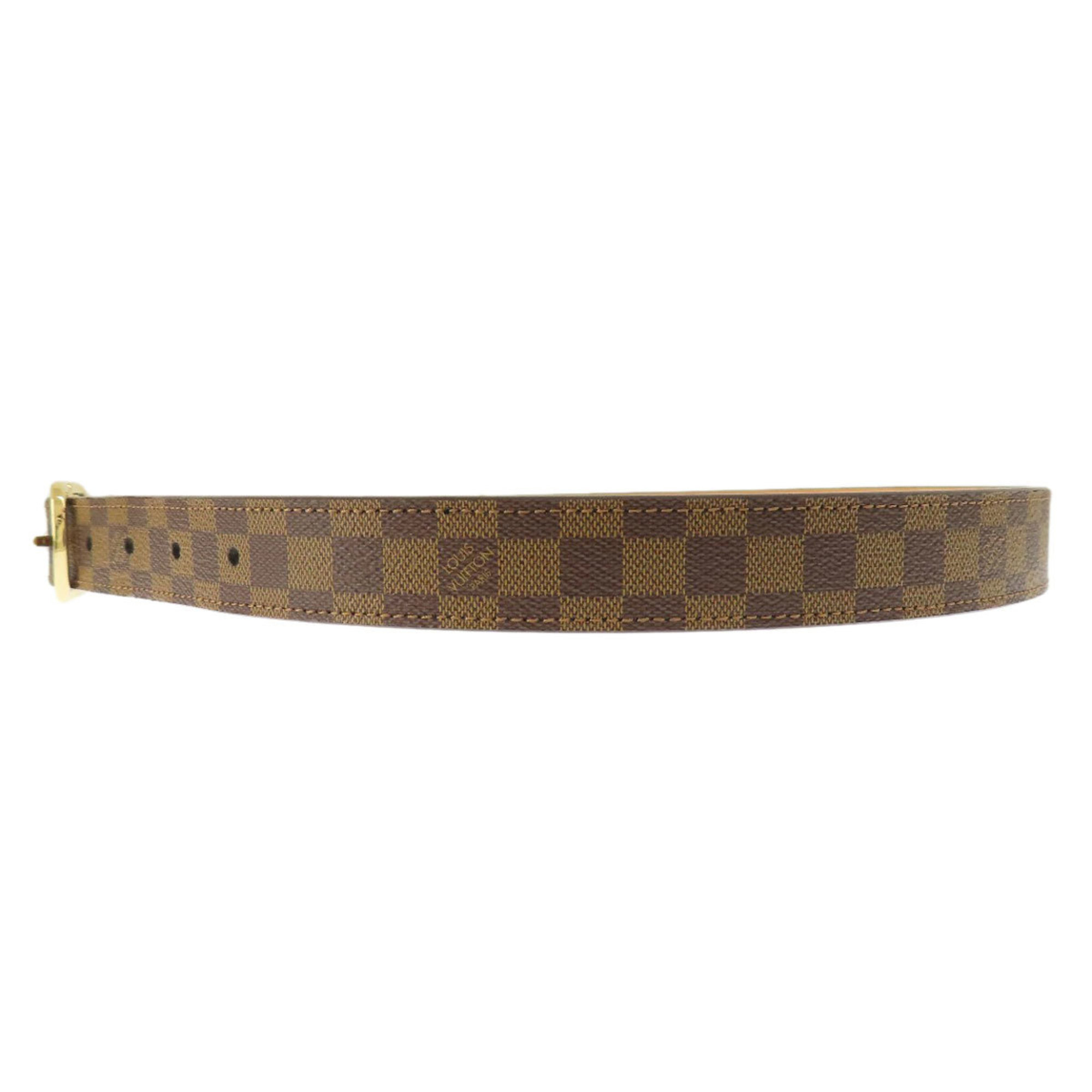 Louis Vuitton M9744 Belt 25MM Damier Ebene Canvas Men's LOUIS VUITTON ...