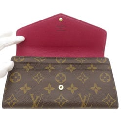 Louis Vuitton M62234 Portefeuille Sarah Monogram Fuchsia Long Wallet Canvas Women's LOUIS VUITTON