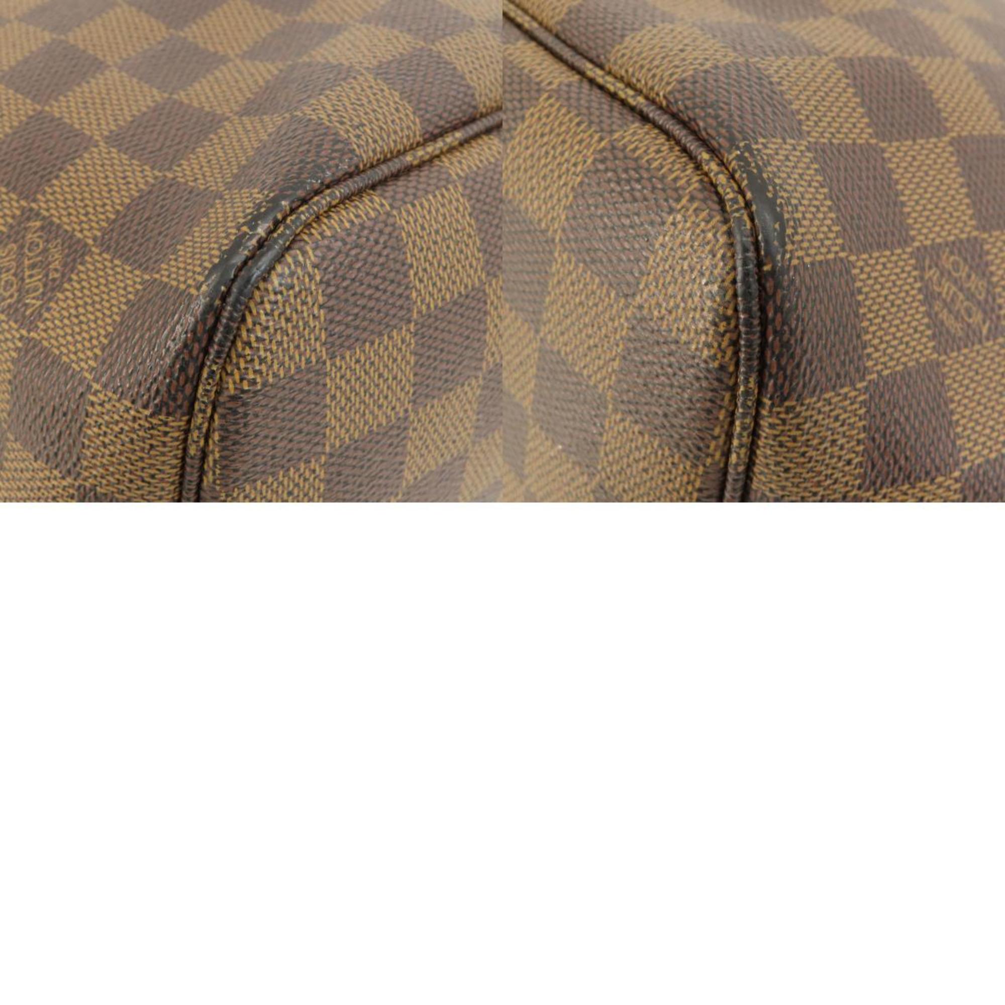 Louis Vuitton N51105 Neverfull MM Damier Ebene Tote Bag Canvas Women's LOUIS VUITTON