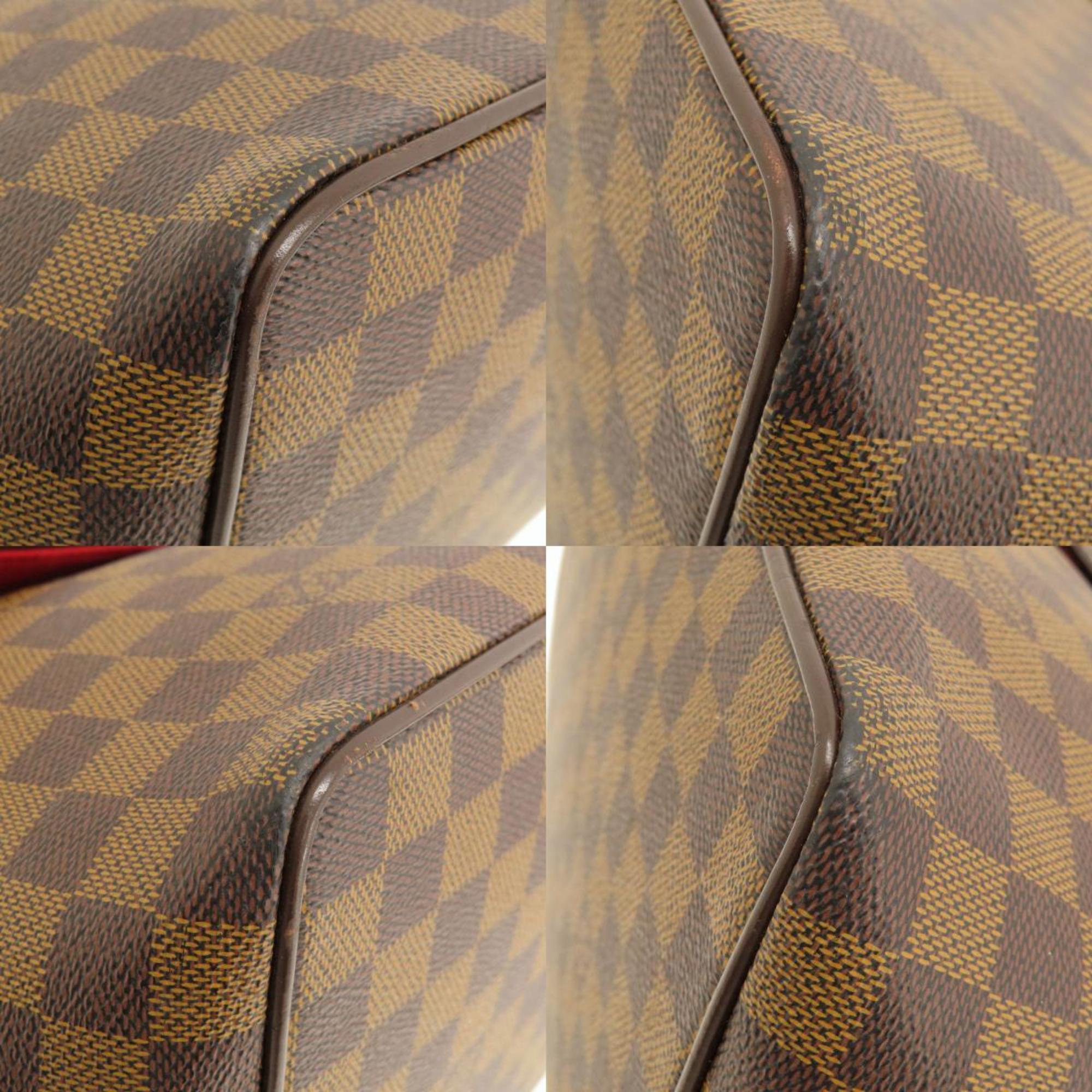 Louis Vuitton N41168 Bergamo MM Damier Ebene Handbag Canvas Women's LOUIS VUITTON