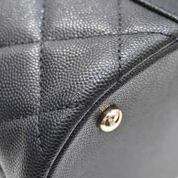CHANEL Vanity 2way Bag AS3348 Shoulder Black SG Hardware Caviar Skin Women's Men's
