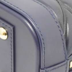 LOUIS VUITTON Louis Vuitton Alma BB Maltage M23666 Handbag Shoulder Bag Blue Marine Lamb Leather Women's
