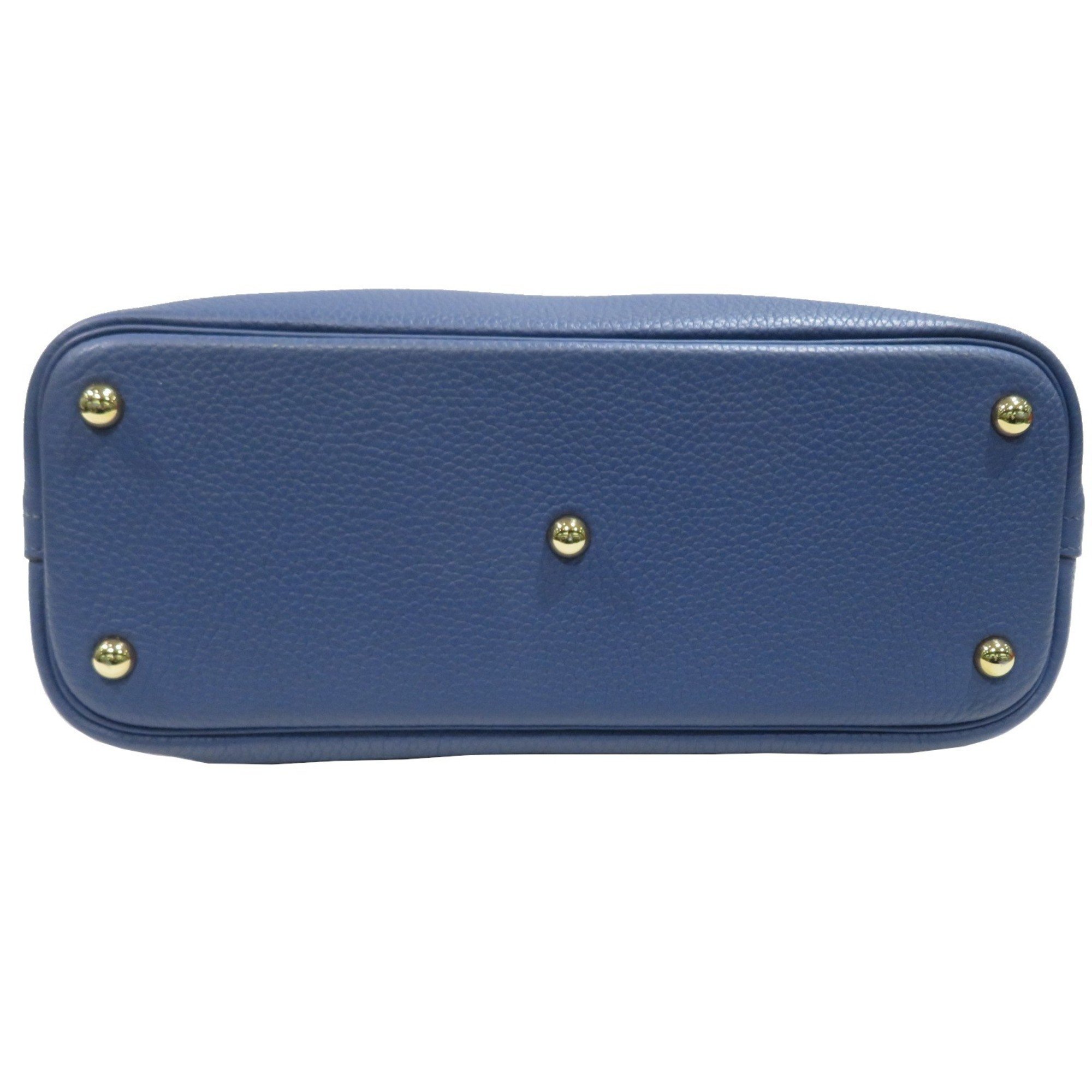 HERMES Bolide 31 Handbag Blue Brighton G Hardware Taurillon C Stamp Women's Men's Bag Leather