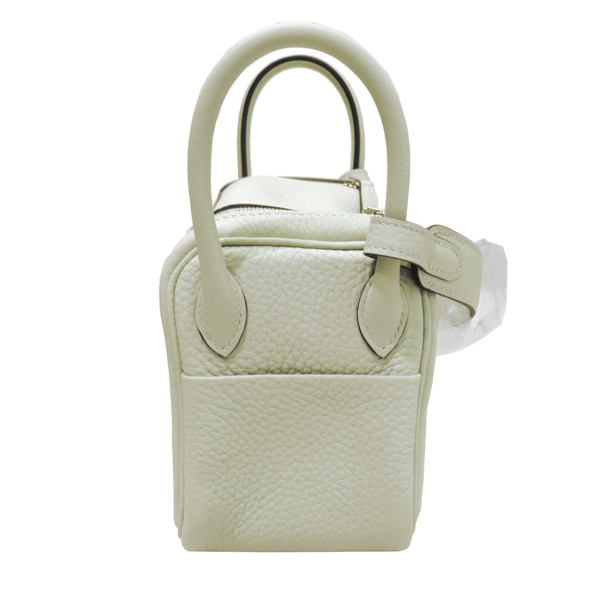 HERMES Lindy handbag, Greenevé/Silver hardware, Taurillon, B stamp, women's and men's bags
