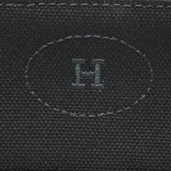 HERMES Hermes Bolide Pouch MM Black Canvas Travel Compact