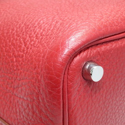 HERMES Hermes Picotin PM Handbag Tote Bag Rouge vif SV hardware Taurillon Clemence □M engraved Women's Men's