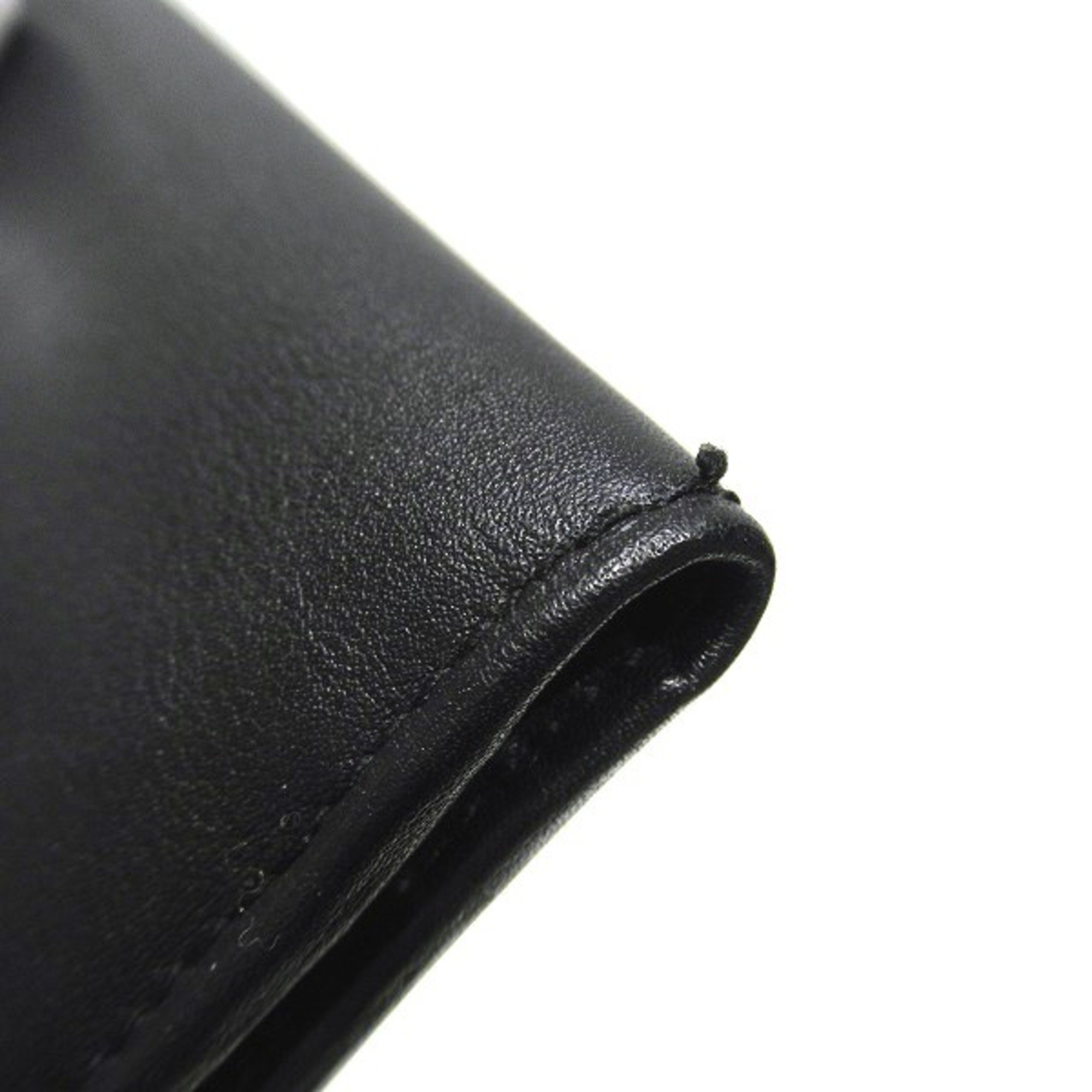 GUCCI Leather Black 28995 Wallet Billfold Men's