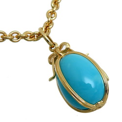 Tiffany Schlumberger Egg Charm Women's Necklace 750 Yellow Gold
