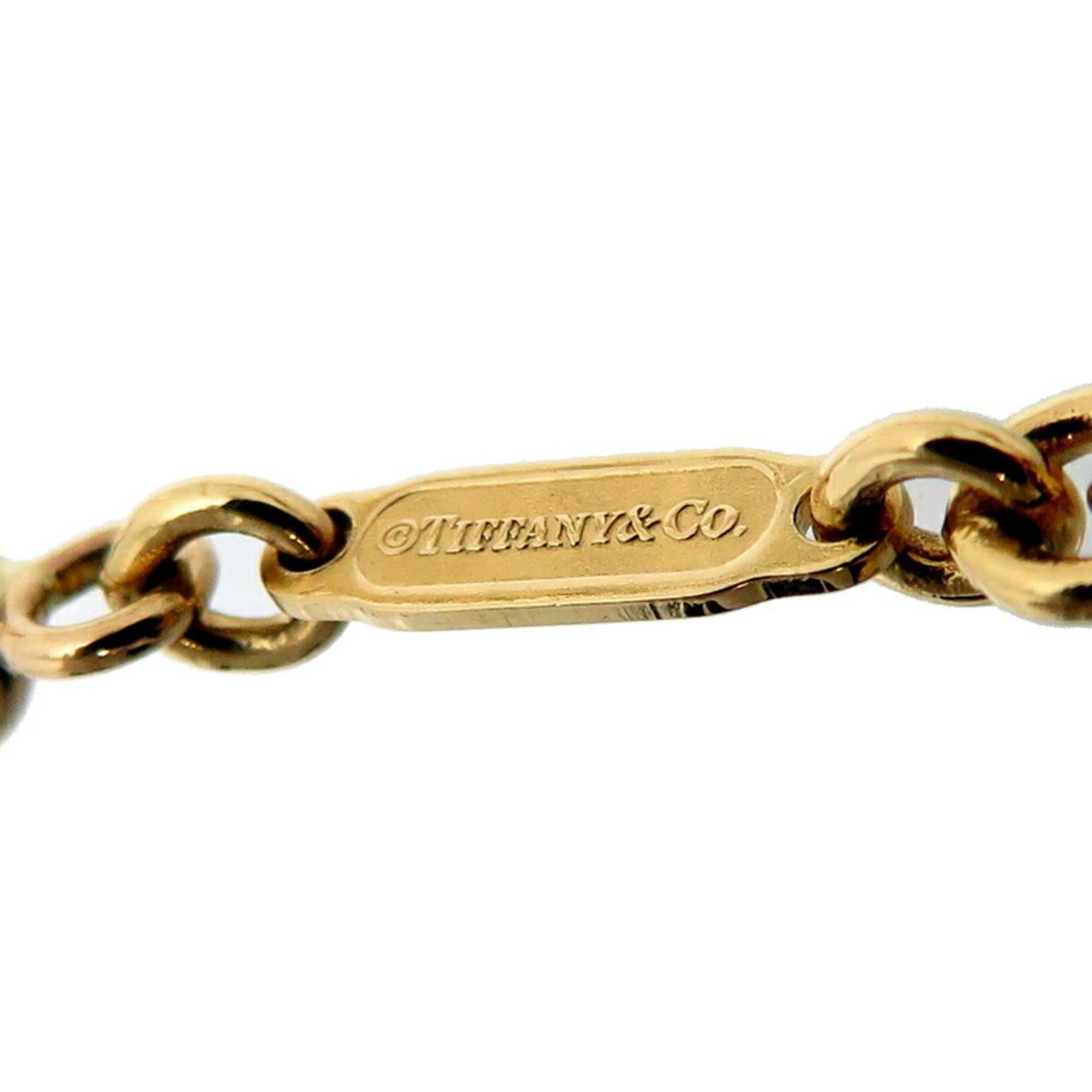 Tiffany Schlumberger Egg Charm Women's Necklace 750 Yellow Gold
