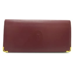 Cartier Bi-fold Wallet Women's Long L3000466 Leather Bordeaux