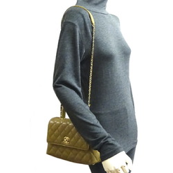 Chanel Matelasse Coco Handle XS Women's Handbag A92990 Caviar Skin Olive