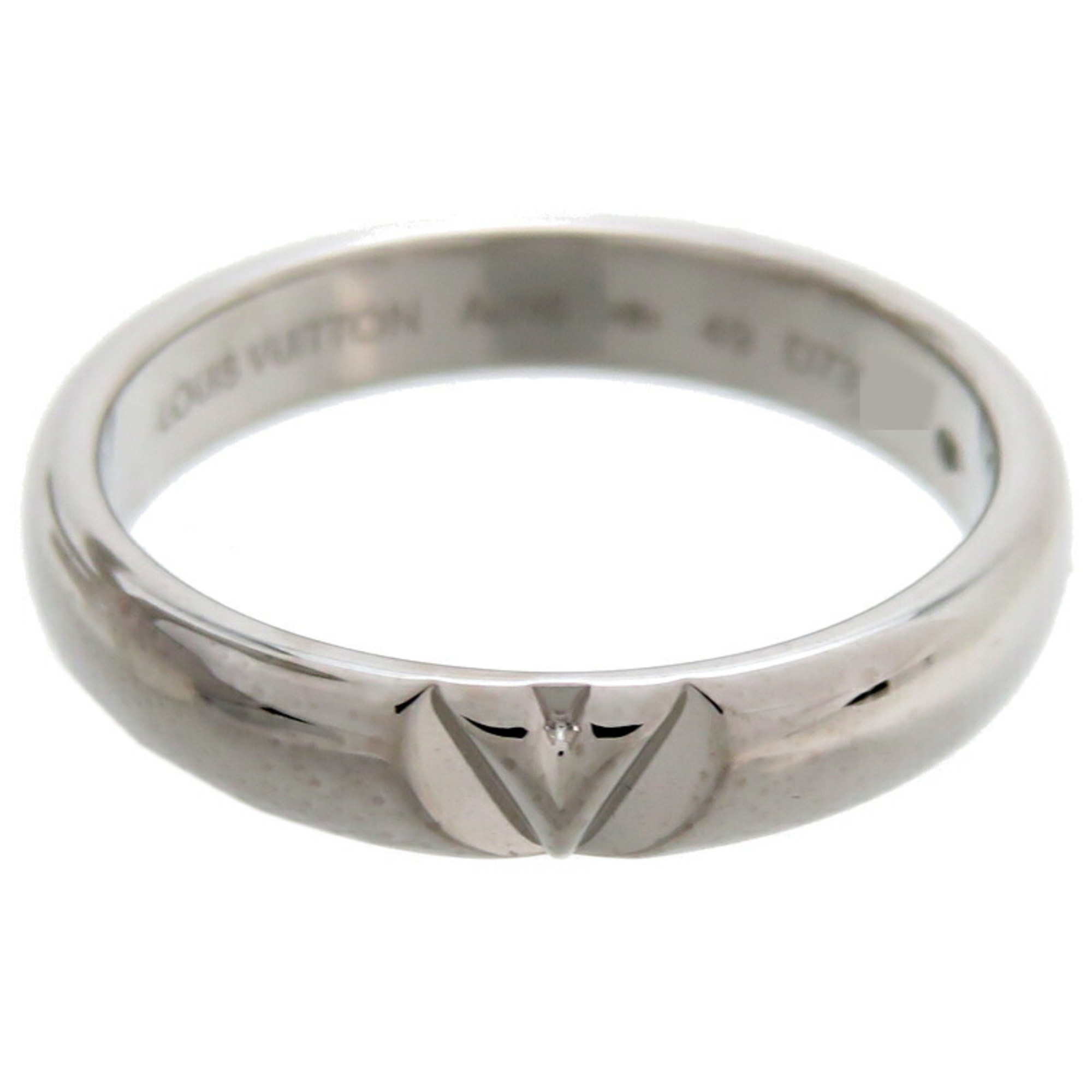 Louis Vuitton #49 LV Voltmulty Marriage Women's Ring Q9061K 750 White Gold Size 9