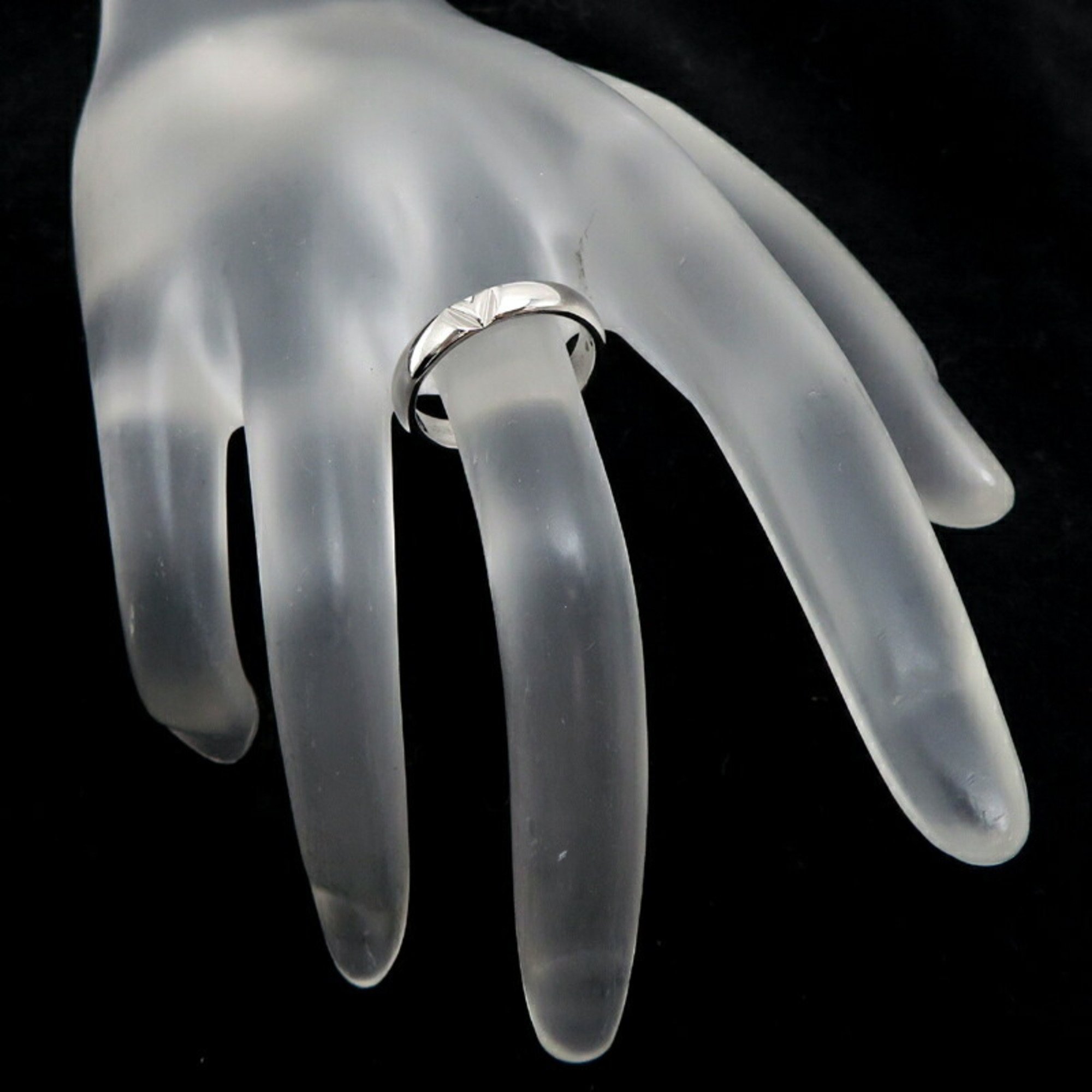 Louis Vuitton #49 LV Voltmulty Marriage Women's Ring Q9061K 750 White Gold Size 9
