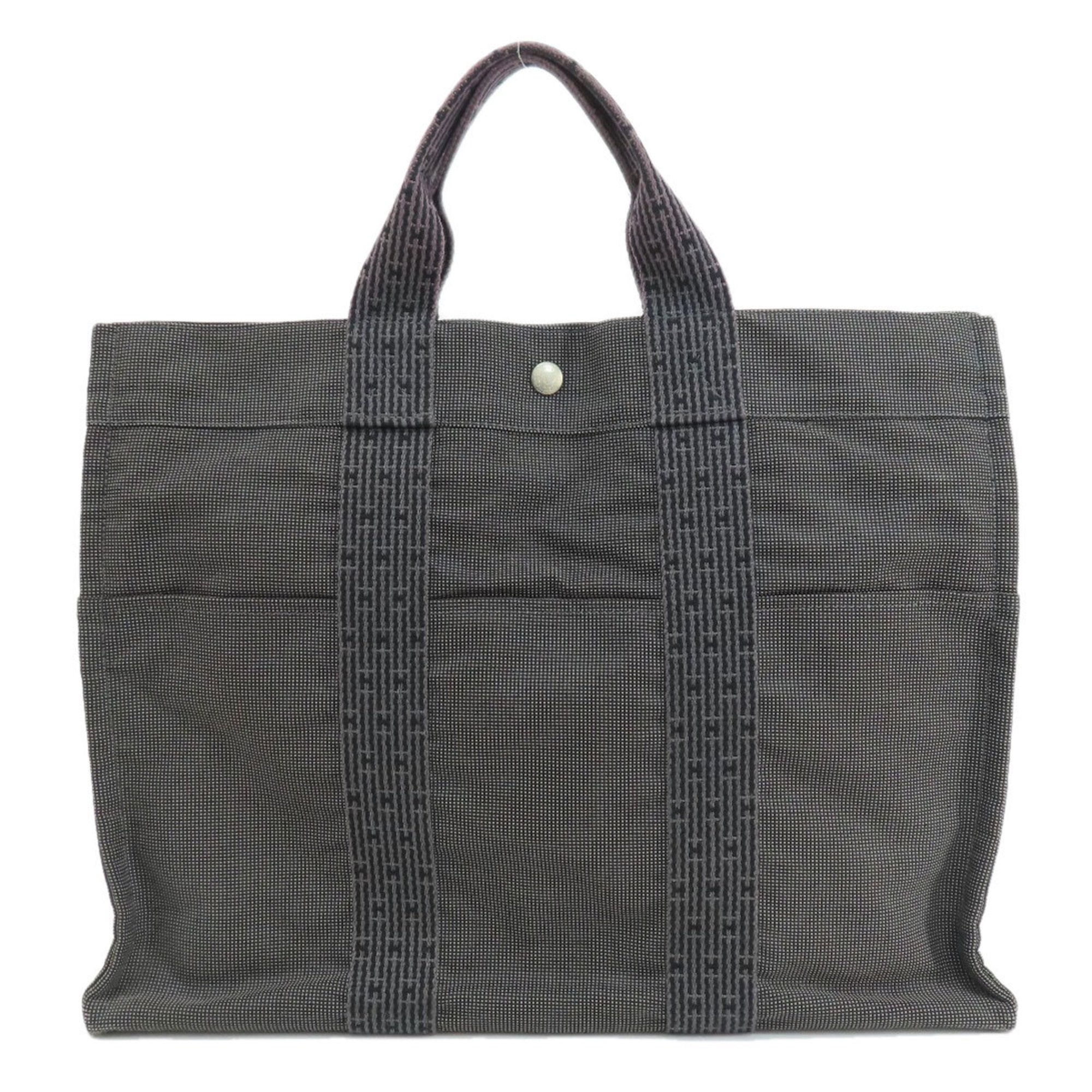 Hermes Air Line Tote Bag Canvas Women's HERMES