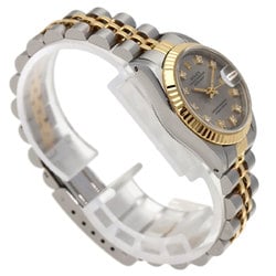 Rolex 69173G Datejust 10P Diamond Watch Stainless Steel/SSxK18YG Ladies ROLEX