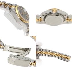 Rolex 69173G Datejust 10P Diamond Watch Stainless Steel/SSxK18YG Ladies ROLEX
