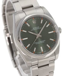 Rolex 114200 Oyster Perpetual Olive Green Watch Stainless Steel/SS Men's ROLEX