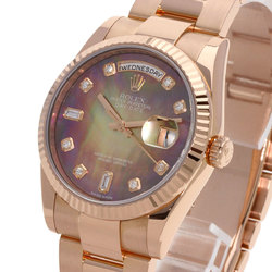 Rolex 118235F Day Date 10P Diamond Watch K18 Pink Gold/K18PG/Everose Gold Men's ROLEX