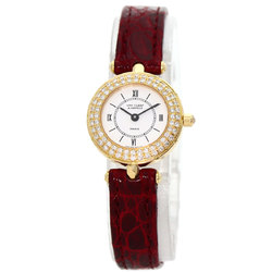 Van Cleef & Arpels Classic Diamond Watch, 18K Yellow Gold/Leather/Diamond, Women's,