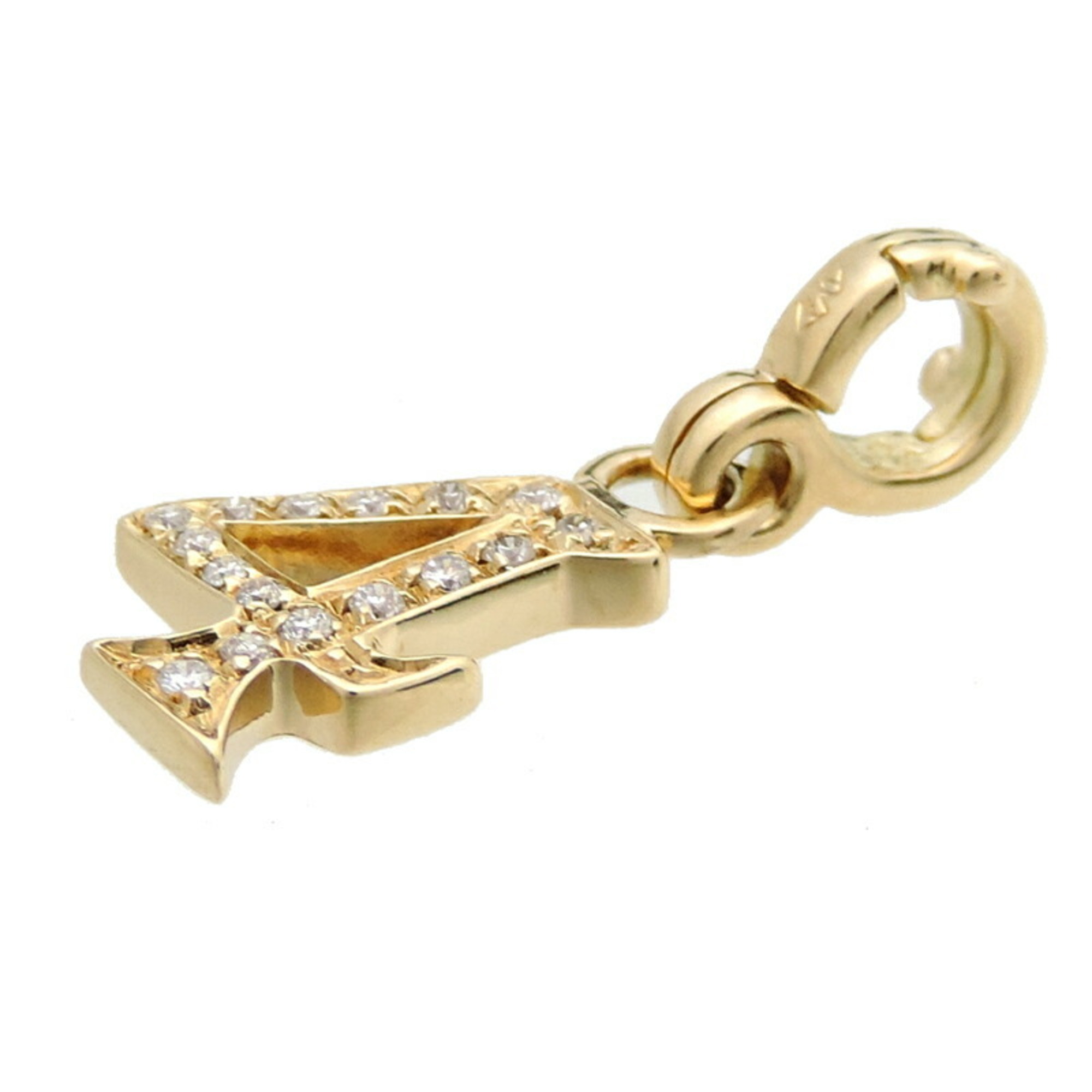 Franck Muller Number 4 Diamond Ladies and Men's Charm 750 Yellow Gold