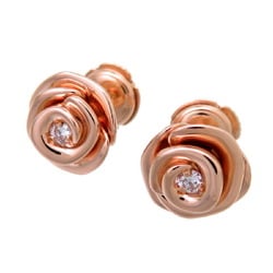 Christian Dior Rose Couture Small Diamond Women's Earrings JRCO95002-0000 750 Pink Gold