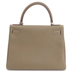 Hermes Kelly 28 Inner Stitching Etoupe Handbag Togo Women's HERMES